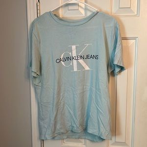 Turquoise Calvin Klein tee
